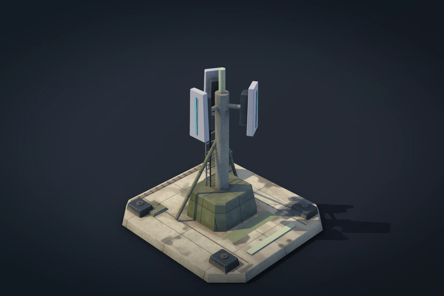 The Overwatch range relay, rendered from its actual Unity game model